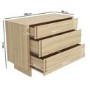 Light Wood Bedside Table and Chest of Drawers Set - Emile Sustainable Furniture