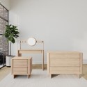 BUN/EML003/87484 Light Wood 3 Piece Bedroom Furniture Set with Dressing Table - Emile Sustainable Furniture