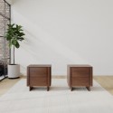 BUN/EML004/87485 Dark Wood Pair of Bedside Tables - Emile Sustainable Furniture