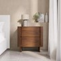 Dark Wood Bedside Table and Chest of Drawers Set - Emile Sustainable Furniture