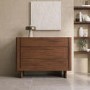Dark Wood Bedside Table and Chest of Drawers Set - Emile Sustainable Furniture