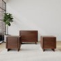 Dark Wood 3 Piece Bedroom Furniture Set - Emile Sustainable Furniture