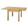 GRADE A1 - Emerson Extendable Solid Wood Drop Leaf Dining Table - Seats 4-6