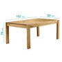 GRADE A1 - Emerson Solid Pine Wooden Rectangle Dining Table - 4 Seater