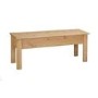 Emerson Solid Pine Rectangle Dining Table with 2 Chairs & 1 Bench