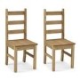 Emerson Solid Pine Rectangle Dining Table with 2 Chairs & 1 Bench