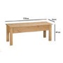 Emerson Solid Pine Rectangle Dining Table with 2 Chairs & 1 Bench