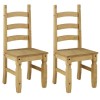 Solid Pine Dining Table with 2 Matching Dining Chairs &amp; 2 Dining Benches - Emerson