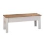 Emerson Grey & Pine Dining Table with 2 Chairs & 1 Bench