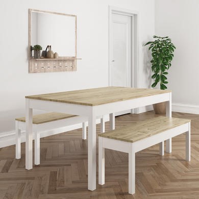 White Dining Sets Furniture123, White Dining Tables With Benches