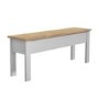 Grey & Pine Hallway Bench with Storage - Emerson