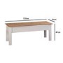 Grey & Pine Hallway Bench with Storage - Emerson