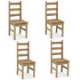 Set of 4 Solid Pine Dining Chairs - Emerson