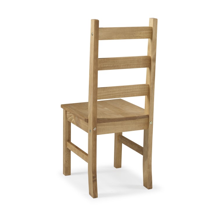 Set of 4 Solid Pine Dining Chairs - Emerson