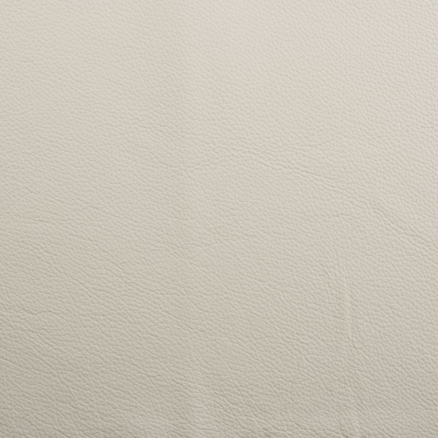 Set of 4 Cream Real Leather Dining Chairs with Oak Legs - Eren