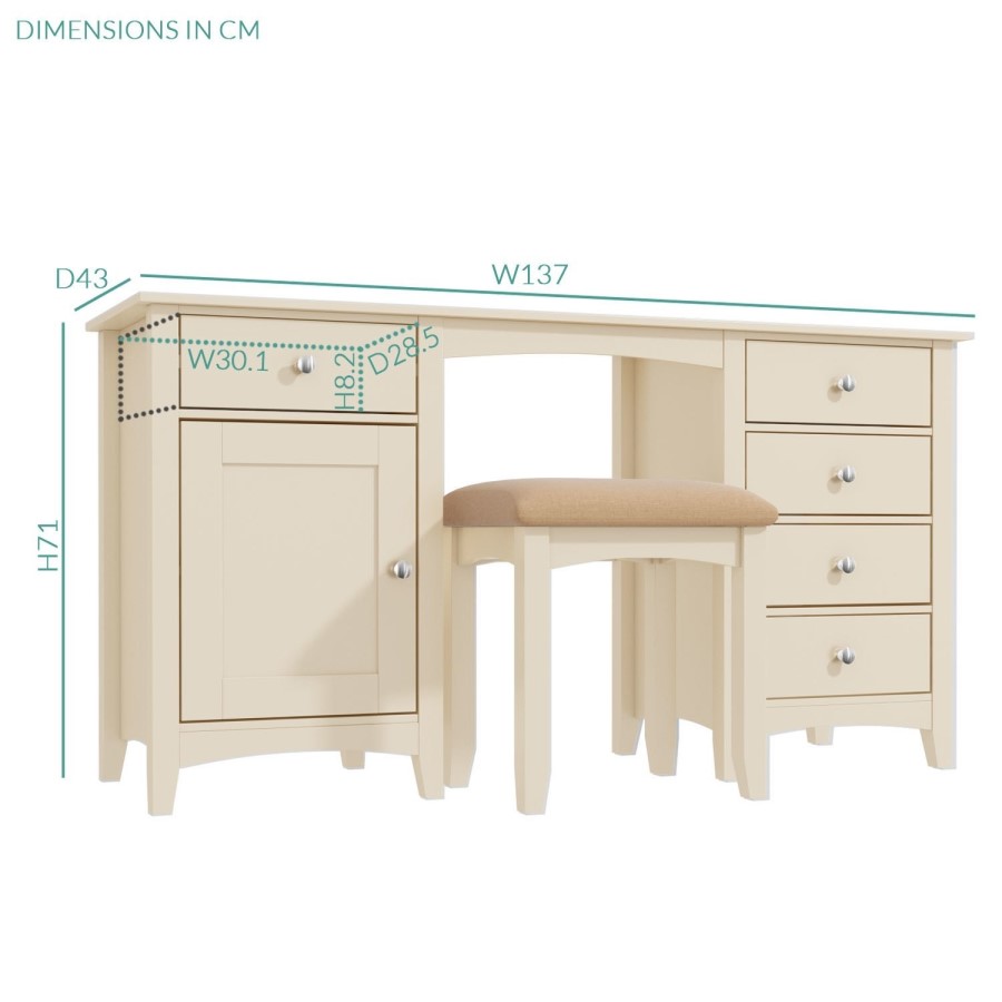 Farley Cream 4 Piece Bedroom Set