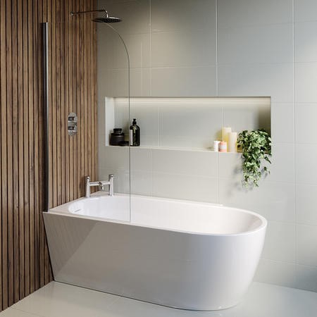 left hand corner baths