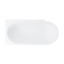 Freestanding Shower Bath Single Ended Left Hand Corner & Brushed Brass Screen 1650 x780 mm - Faro