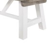 Extendable Wood Dining Table in White &amp; Grey Wash with 2 Chairs &amp; 1 Bench - Fawsley
