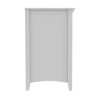 Fenton 1 Drawer 1 Door Desk in Light Grey with Hutch