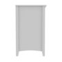 Fenton 1 Drawer 1 Door Desk in Light Grey with Hutch
