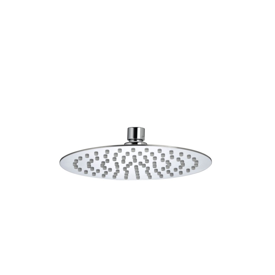 Bristan Stainless Steel Slimline 200mm Round Fixed Head and Wall Arm 