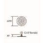 Bristan Stainless Steel Slimline 200mm Round Fixed Head and Wall Arm 