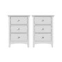 Grey Pair of Bedside Tables - Finch