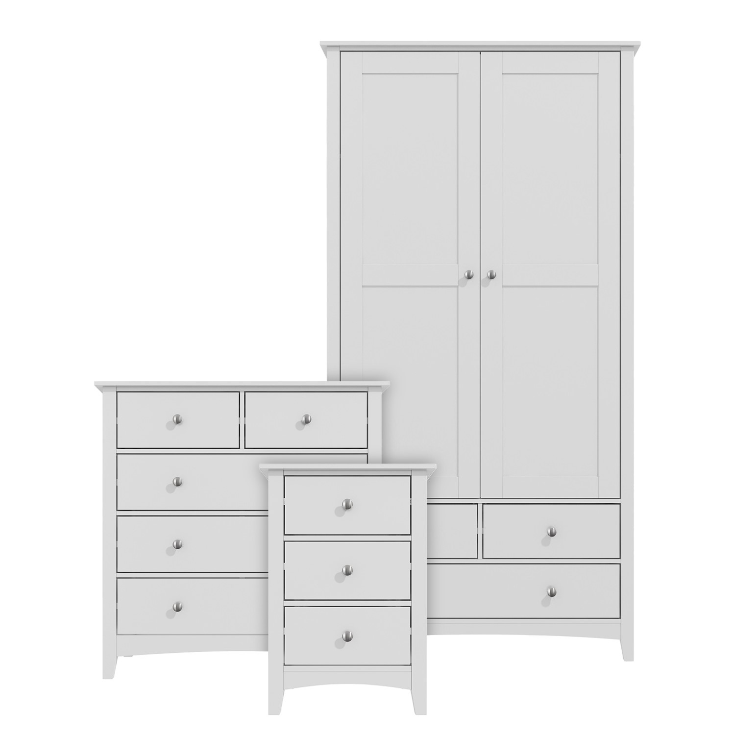 Grey 3 Piece Bedroom Furniture Set Finch Furniture123