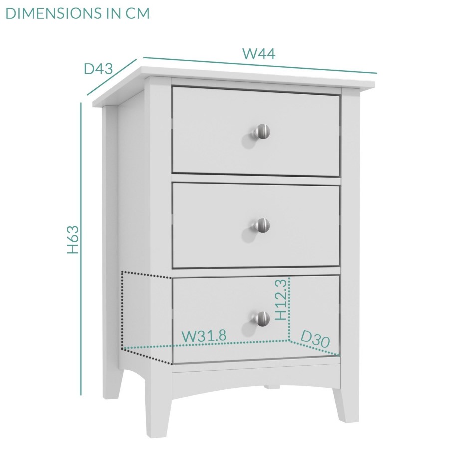 Grey 4 Piece Bedroom Furniture Set - Finch