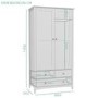 Grey 4 Piece Bedroom Furniture Set - Finch
