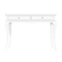 White Home Office Desk with Crystal Handles - Florentine Range