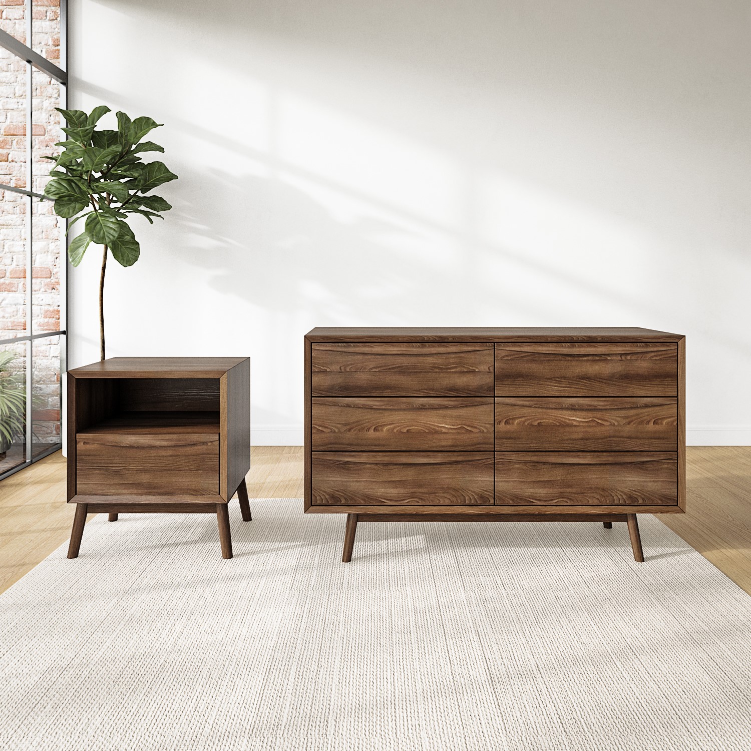 Chest Center Table Elevate Your Home with a Stylish Chest of Drawers and Side Table Set