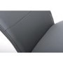 Extendable Concrete Round Dining Table & 4 Grey Faux Leather Chairs