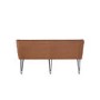 Large Tan Dining Bench with Studded Back