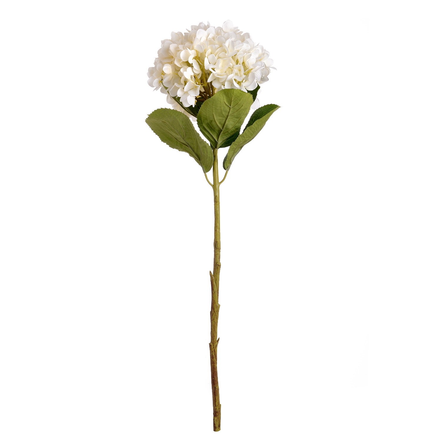 Set of 3 Artificial White Hydrangea Stems Furniture123