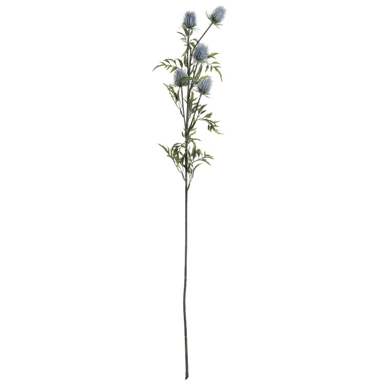 Set of 3 Artificial Blue Thistle Stems