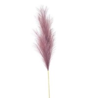 Set of 3 Lilac Faux Pampas Grass Stems 