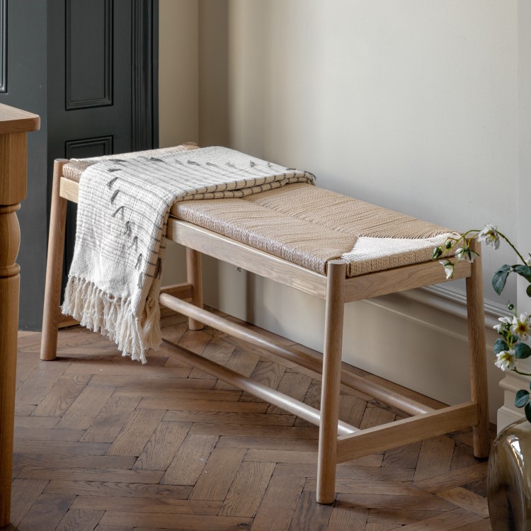 Natural Rope Hallway Bench - Eton