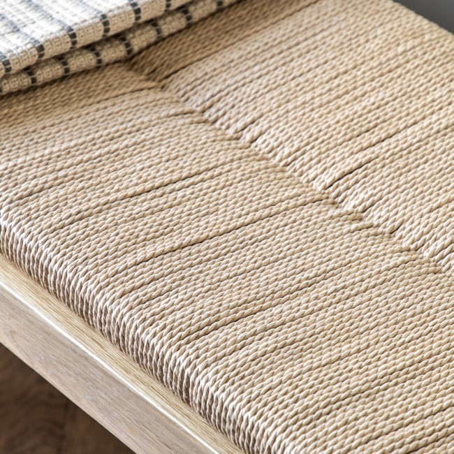 Natural Rope Hallway Bench - Eton