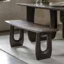 FOL105747 Large Mango Wood Dining Bench with Carved Legs  -  120cm  -  Seats 2  -  Arc  -   Caspian House
