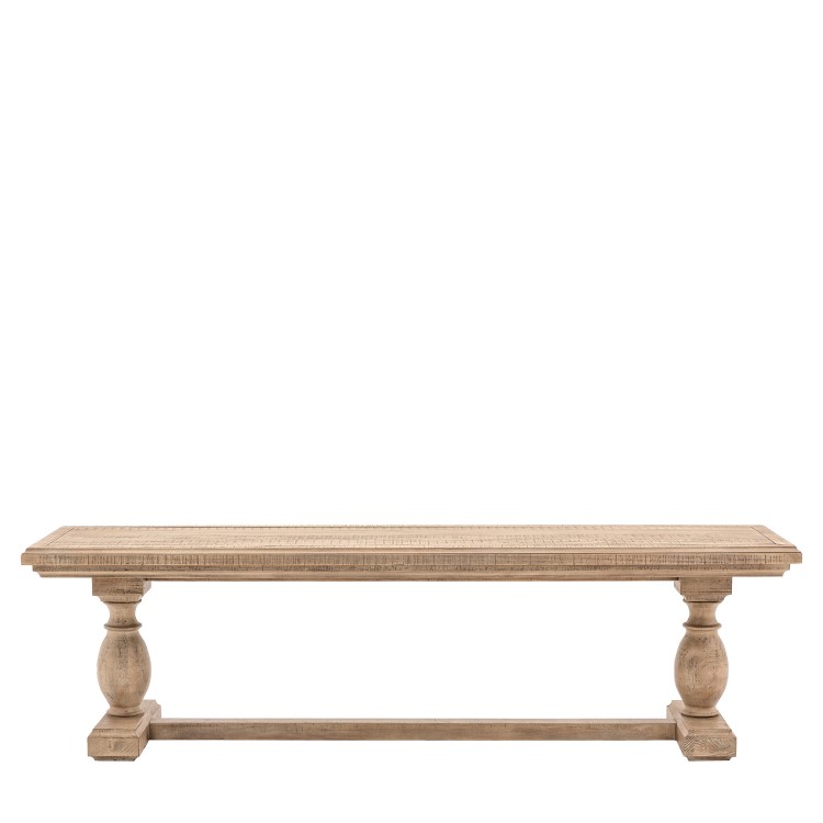 Large Pine Dining Bench  -  160cm  -  Seats 2  -  Vancouver  -  Caspian House