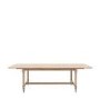 Large Oak Extendable Dining Table with 6 Bobbin Chairs & 1 bench - seats 8 - Artisan - Caspian House 