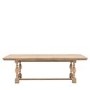 Large Rectangular Extendable Trestle Dining Table Set with 4 Upholstered Chairs & 1 Bench - Seats 8 - Vancouver - Caspian House
