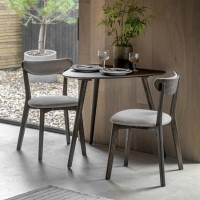 Oval Dining Table Set with 2 upholstered  chairs - Siya Oval Dining Table Set with 2 upholstered  chairs - Siya