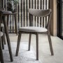 Set of 2 Smoked Dining Chairs - Siya - Caspian House