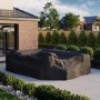 Thick Round Rattan Corner Garden Sofa Set With Fire Pit and Benches