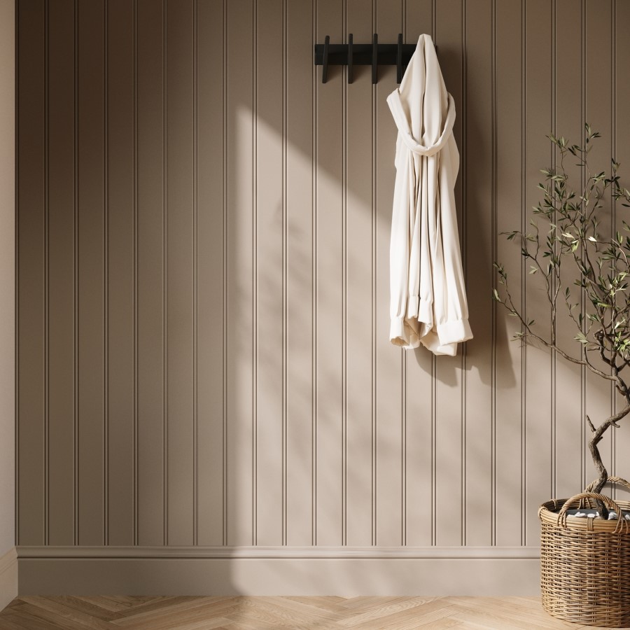 Pack of 2 Paintable Tongue & Groove Wall Panel - 240cm x 60cm - Delamere