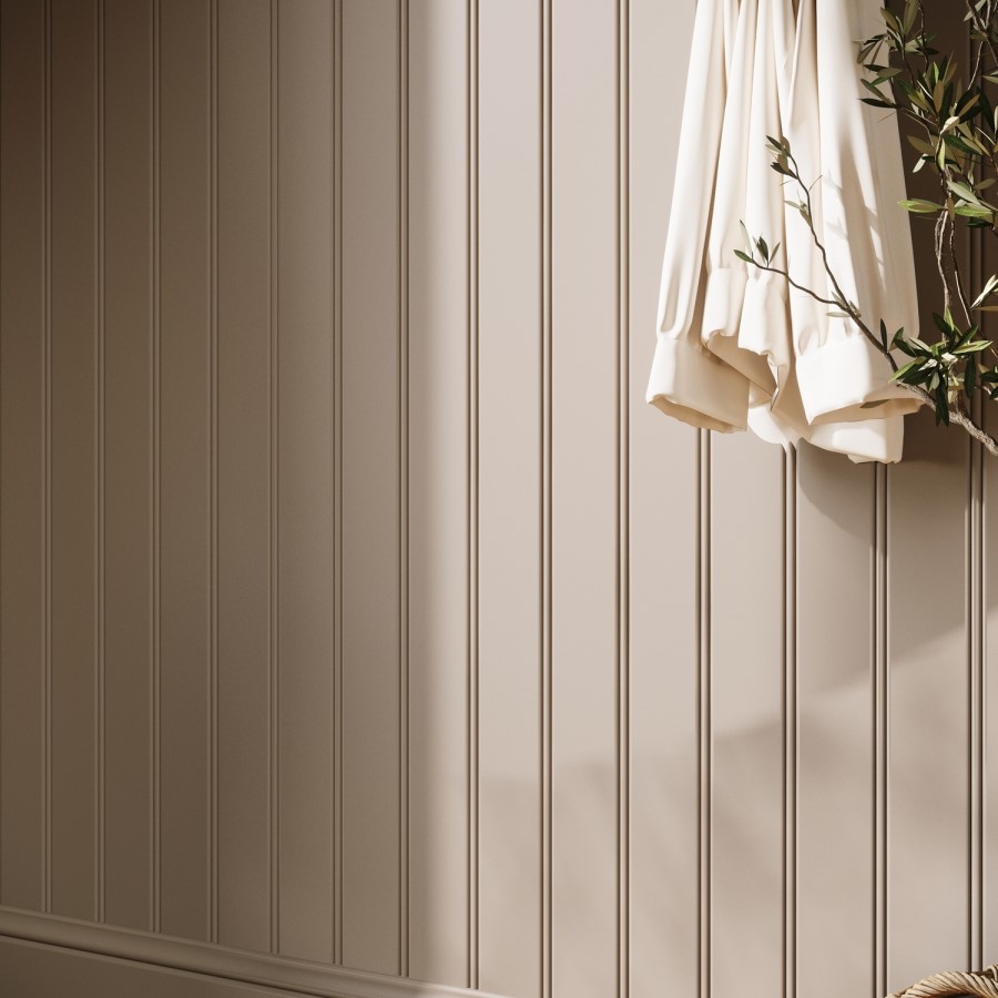 Pack of 2 Paintable Tongue & Groove Wall Panel - 240cm x 60cm - Delamere