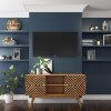 Freya Large Solid Wood TV Unit with Storage Cupboards - TV&#39;s up to 56&quot;